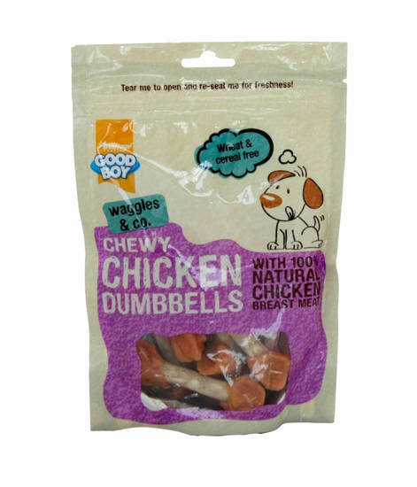 Picture of Good Boy Deli Chewy Chicken Dumbells - Pack 8